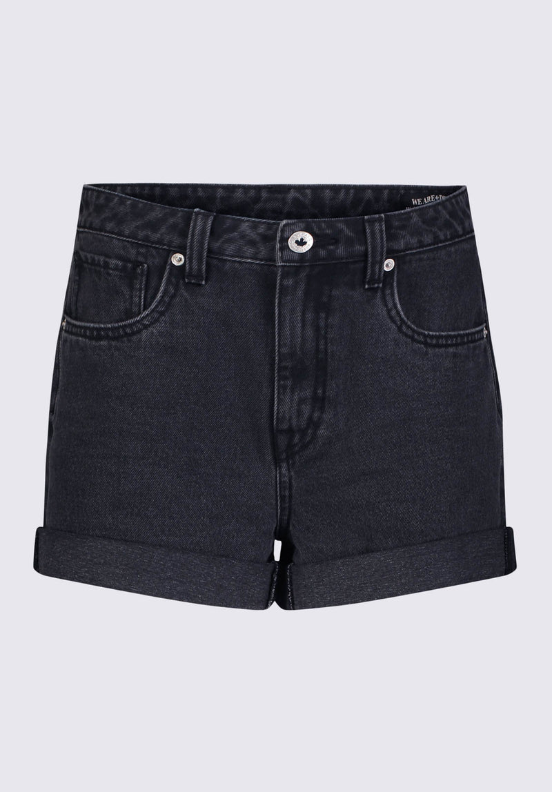 Buffalo David BittonGoldie Women's High Rise Shorts in Black Wash - BL15962 Color BLACK