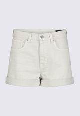 Buffalo David BittonGoldie Women's High Rise Shorts in Beige Distressed Wash - BL15964 Color SANDSHELL