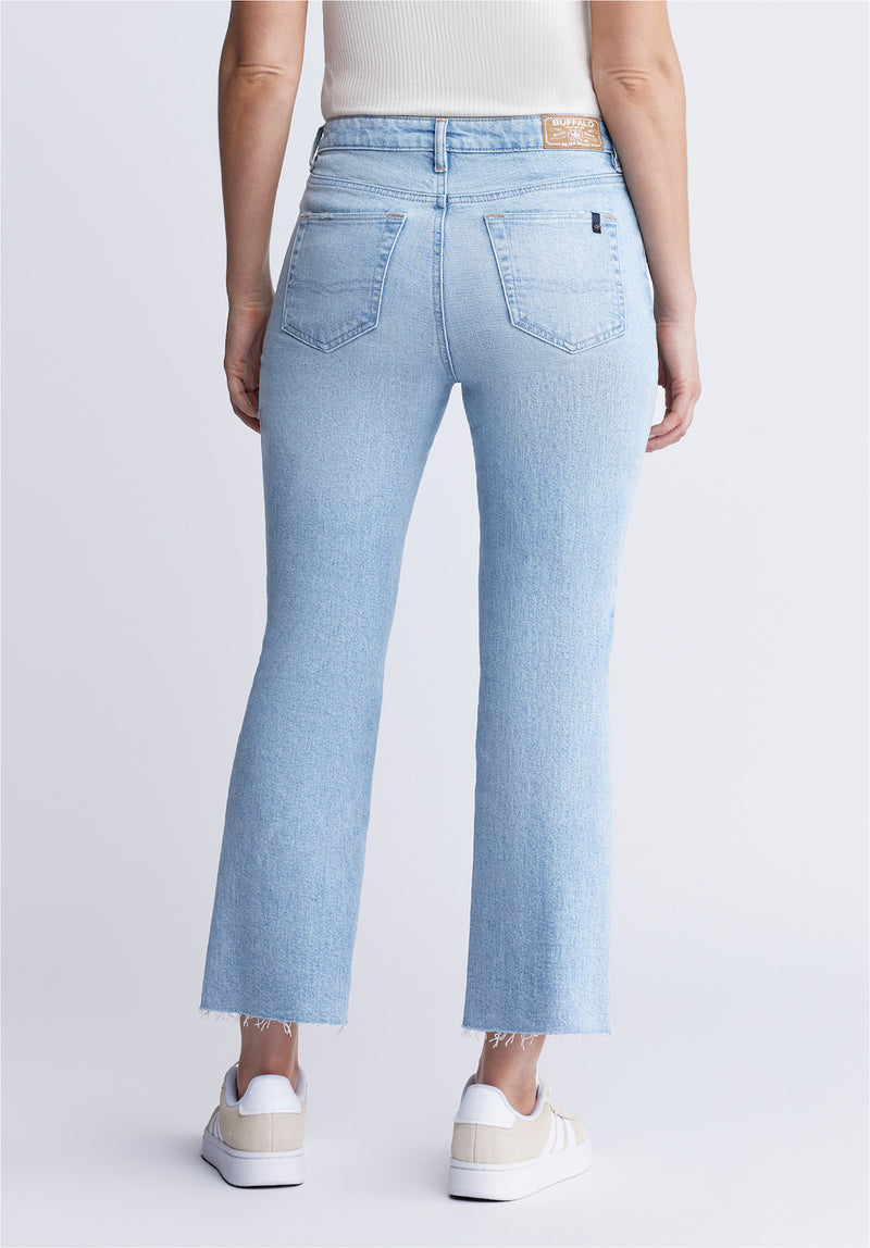 Buffalo David BittonKim Kick Crop Women's Jeans in Vintage Blue - BL15973 Color INDIGO