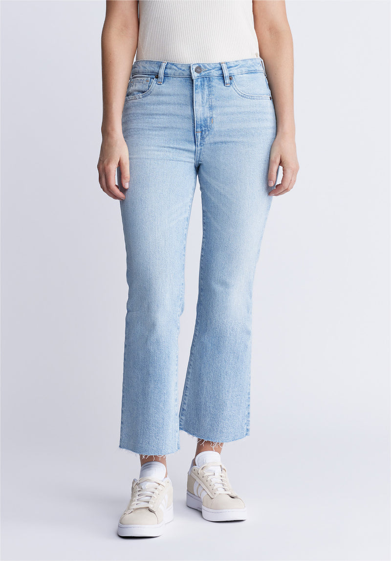 Buffalo David BittonKim Kick Crop Women's Jeans in Vintage Blue - BL15973 Color INDIGO