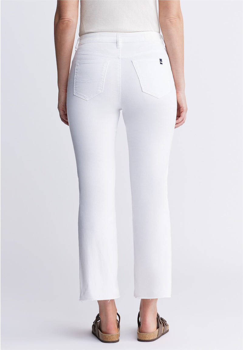 Buffalo David BittonKim Kick Crop Women's Jeans in White - BL15974 Color PURE WHITE