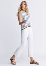 Buffalo David BittonKim Kick Crop Women's Jeans in White - BL15974 Color PURE WHITE