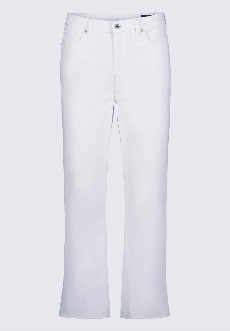 Buffalo David BittonKim Kick Crop Women's Jeans in White - BL15974 Color PURE WHITE