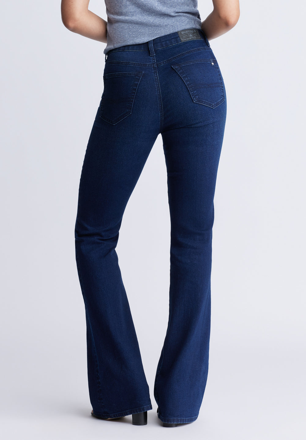 High waisted jeans flare leg outlet