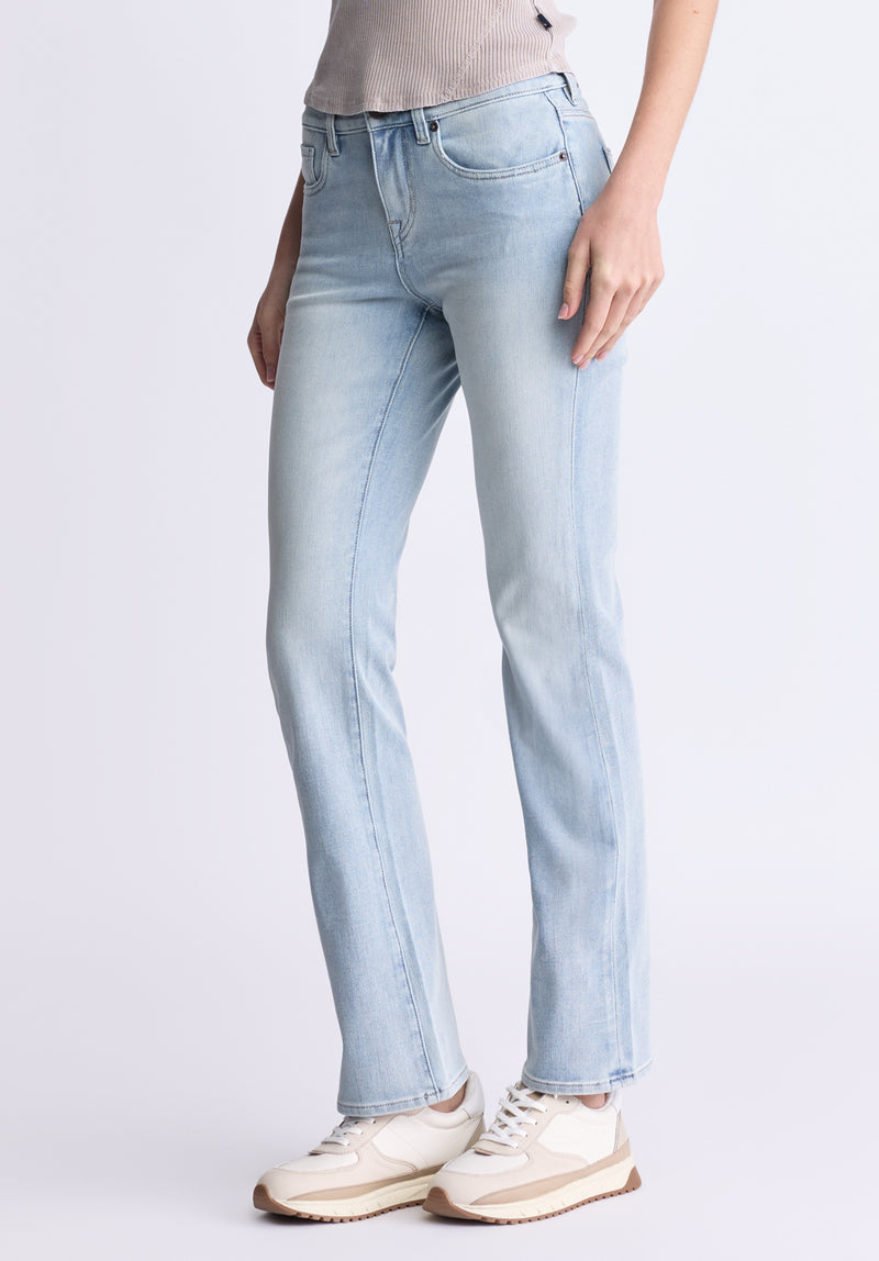 Buffalo David Bitton Mid Rise Bootcut Queen Women's Jeans color INDIGO