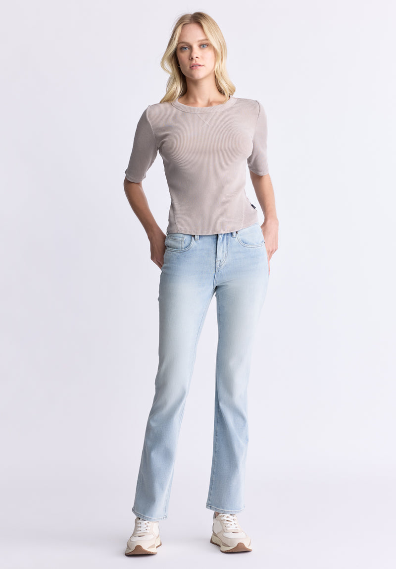 Buffalo David Bitton Mid Rise Bootcut Queen Women's Jeans color INDIGO
