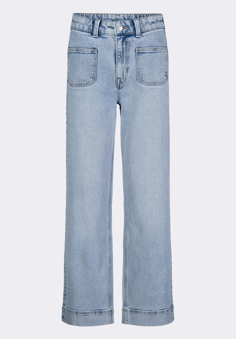 Buffalo David Bitton High Rise Wide Leg Addie Women's Jeans color INDIGO