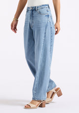 Buffalo David Bitton High Rise Barrel Barbara Women's Jeans color INDIGO