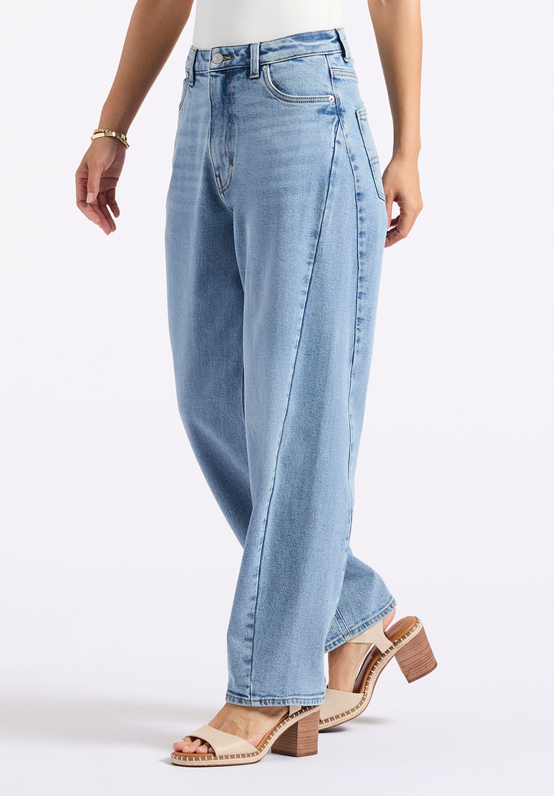 Buffalo David Bitton High Rise Barrel Barbara Women's Jeans color INDIGO