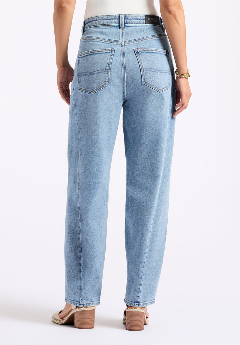 Buffalo David Bitton High Rise Barrel Barbara Women's Jeans color INDIGO