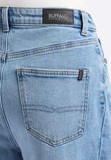 Buffalo David Bitton High Rise Barrel Barbara Women's Jeans color INDIGO