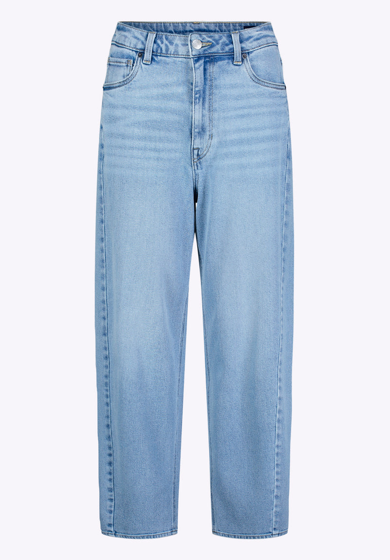 Buffalo David Bitton High Rise Barrel Barbara Women's Jeans color INDIGO