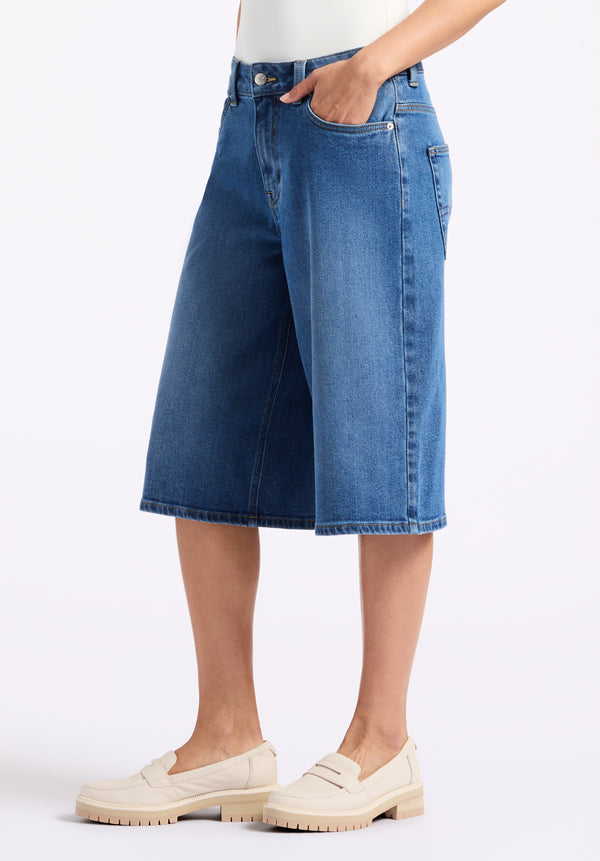 Buffalo David Bitton Jackie Women's Jorts color INDIGO