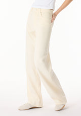 High Rise Wide Leg Addie Women's Pants, Vanilla Ice - BL16083