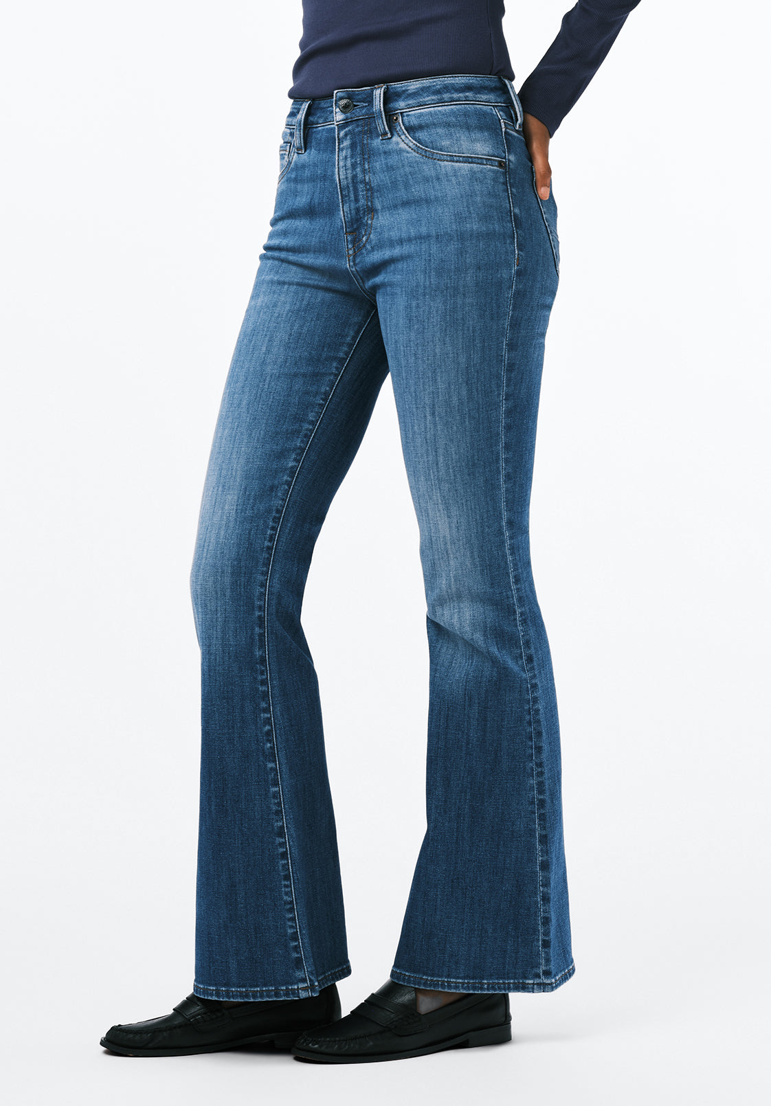 High Rise Flare Joplin Women's Jeans, INDIGO – Buffalo Jeans CA
