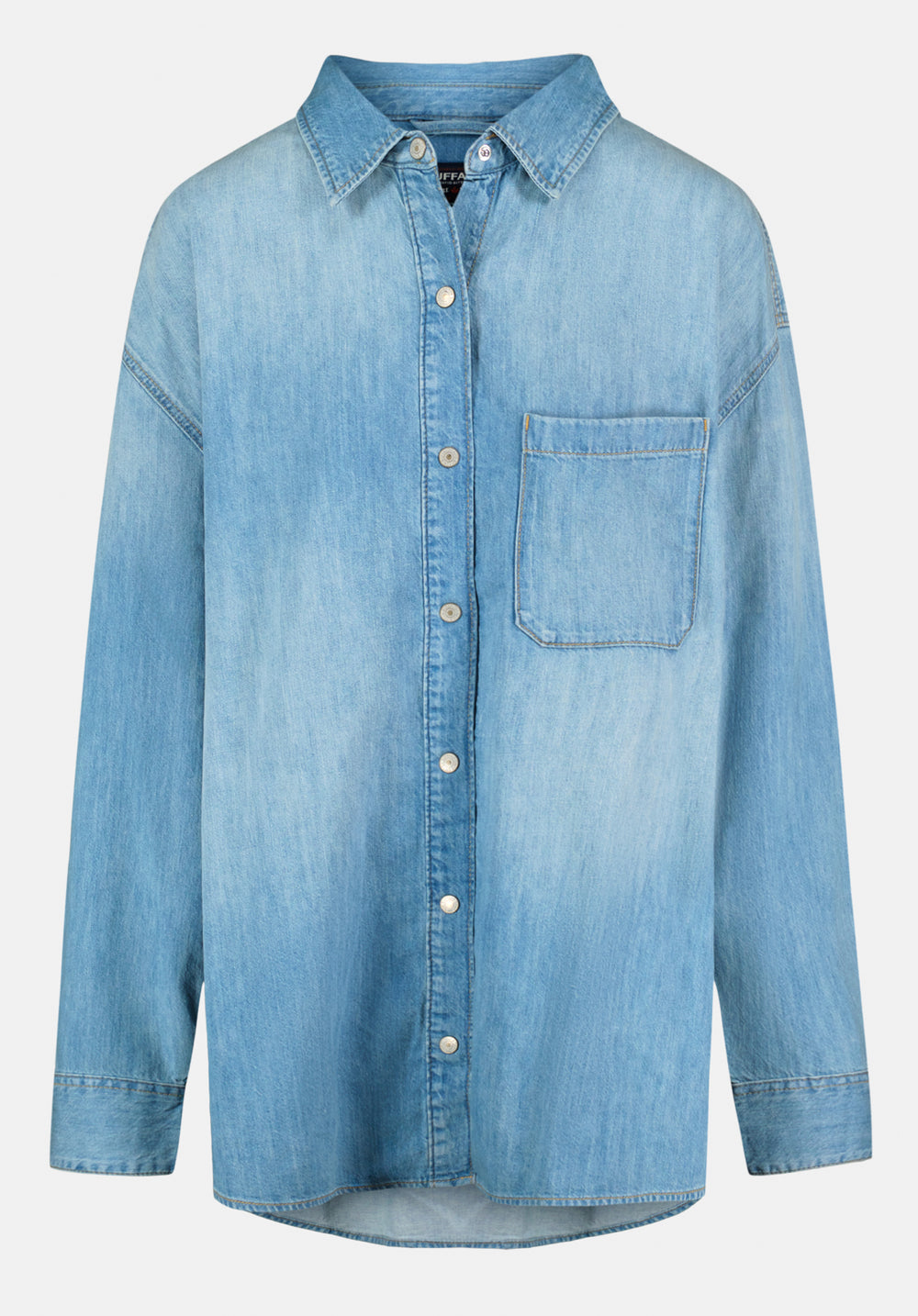 Safiya Oversized Women's Lightweight Denim Shirt, INDIGO – Buffalo