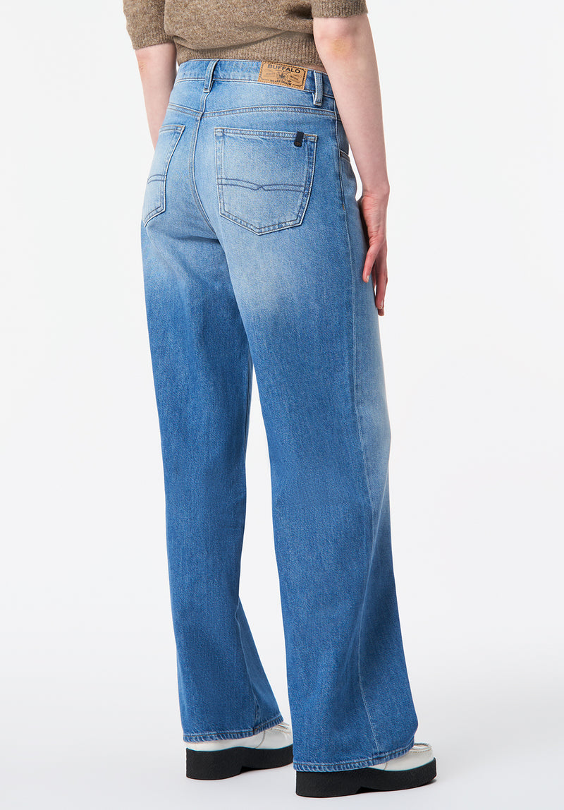 High Rise Wide Leg Addie Women's Jeans color INDIGO