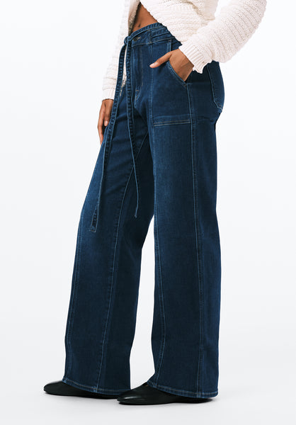 High Rise Wide Leg Addie Women's Jeans color INDIGO