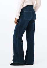 High Rise Wide Leg Addie Women's Jeans color INDIGO