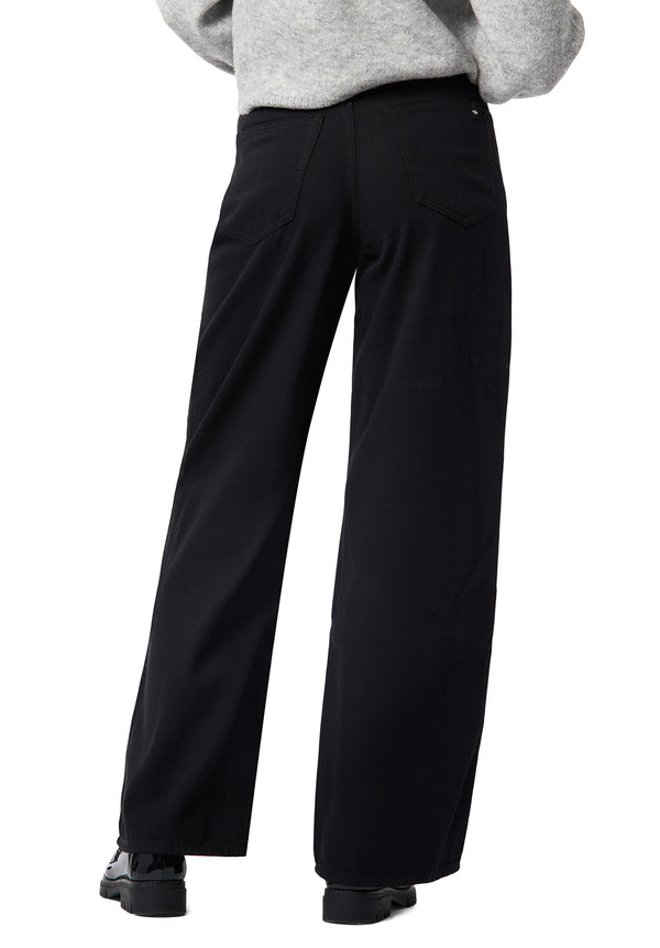 High Rise Wide Leg Alecia Women's Pants color BLACK