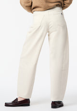 High Rise Barrel Barbara Women's Pants color ECRU
