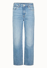 Jean Mariah pour femme coupe droite taille mi-haute, délavage vintage – BL16205