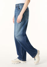 Bella Women’s Baggy Fit Jeans, Sanded Wash - BL16213