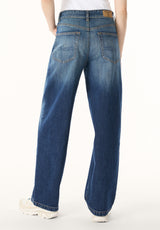 Bella Women’s Baggy Fit Jeans, Sanded Wash - BL16213