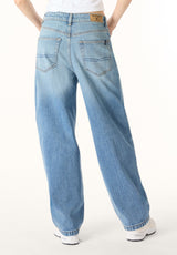 Bella Women’s Baggy Fit Jeans, Light Blue Wash - BL16215