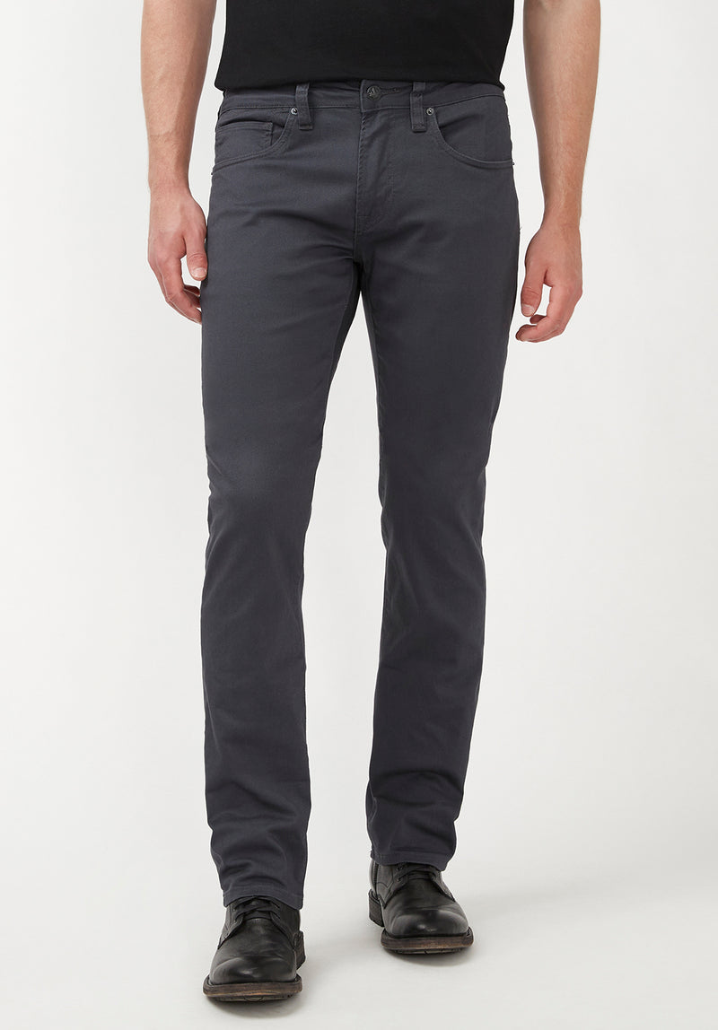 Pantalon Droit Straight Six Gris Foncé en Twill  - BM16083