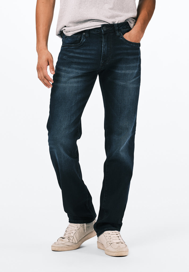 Straight Six Men's Jeans in Authentic and Deep Indigo - BM20457