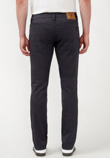 Slim Ash Men's Twill Pants in Authentic Charcoal Gray - BM22017
