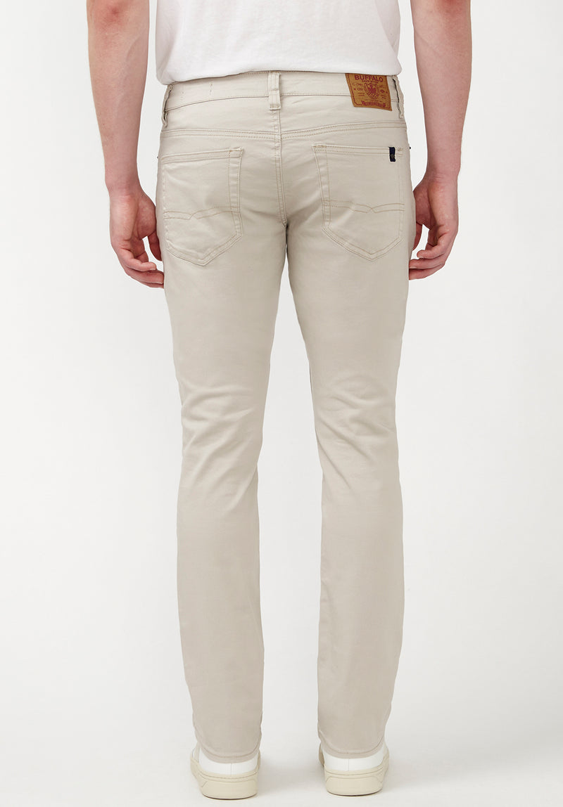 Slim Ash Men's Twill Pants in Beige - BM22017