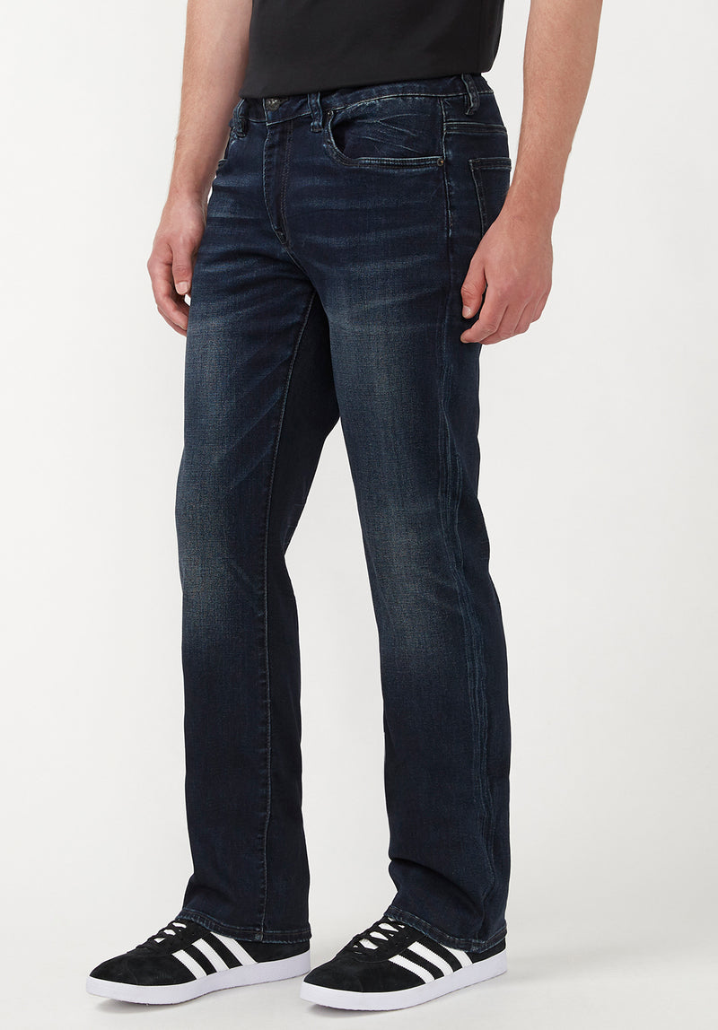 Relaxed Straight Driven Men's Jeans in Authentic Indigo - BM22137