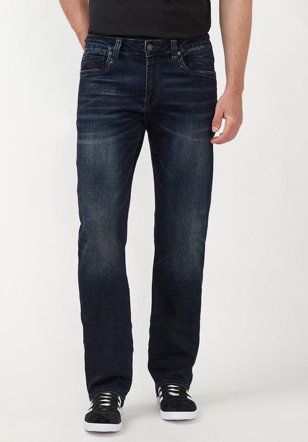 Relaxed Straight Driven Men's Jeans in Authentic Indigo - BM22137
