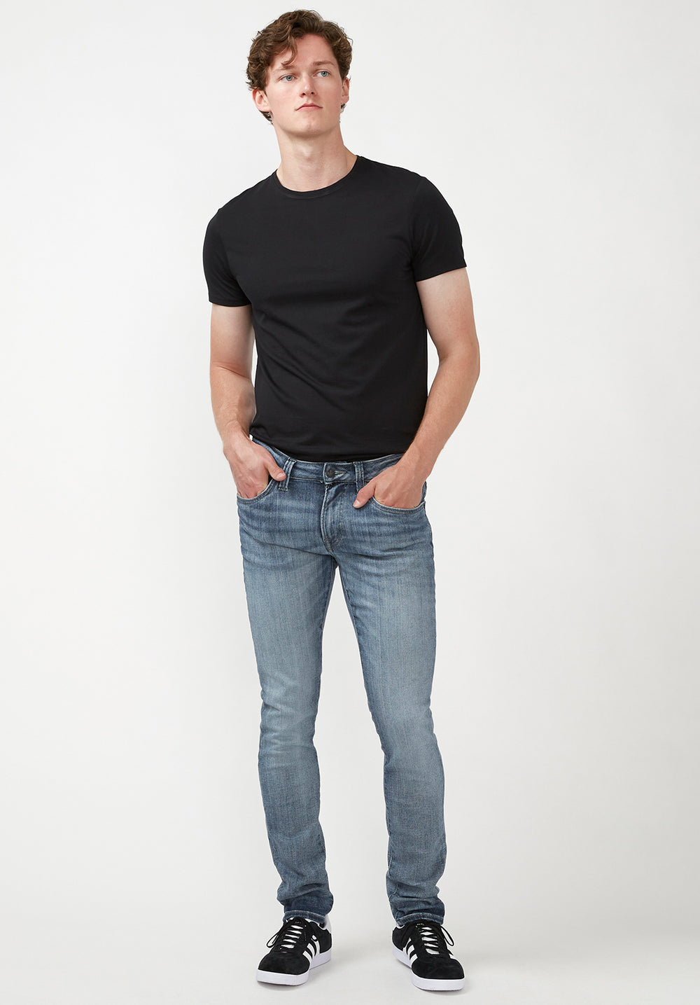Skinny Max Men's Jeans, Whiskered and Contrasted - BM22590