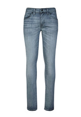 Skinny Max Men's Jeans in Whiskered and Contrasted Light Blue - BM22590