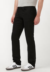 Straight Six Men's Jeans in Crinkled Black - BM22632