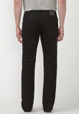 Straight Six Men's Jeans in Crinkled Black - BM22632