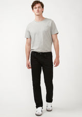 Straight Six Men's Jeans in Crinkled Black - BM22632