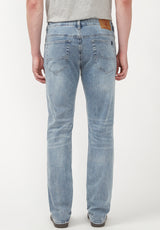 Straight Six Whiskered Blue Jeans - BM22634