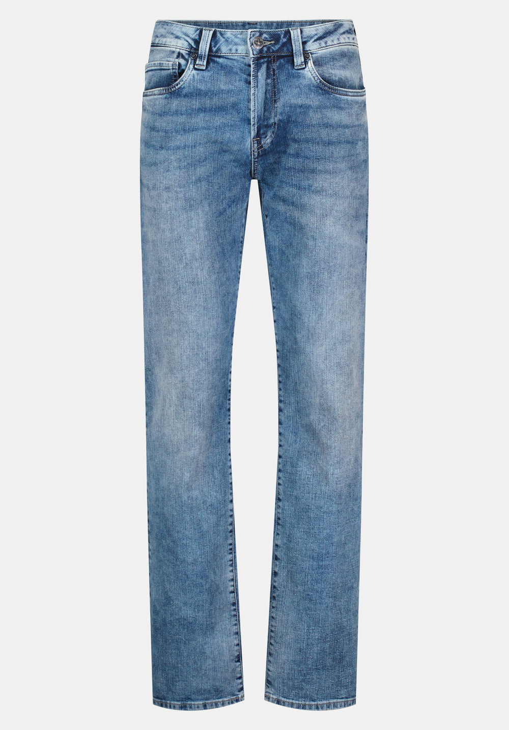 Straight Six Men's Jeans, Whiskered and Contrasted - BM22634