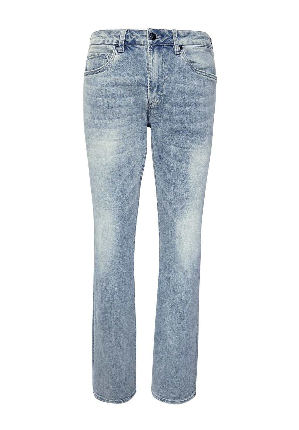 Slim Ash Men's Jeans in Crinkled Light Blue - BM22784