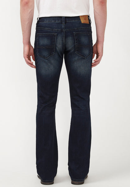 Slim Bootcut King Sanded Blue Jeans - BM22675