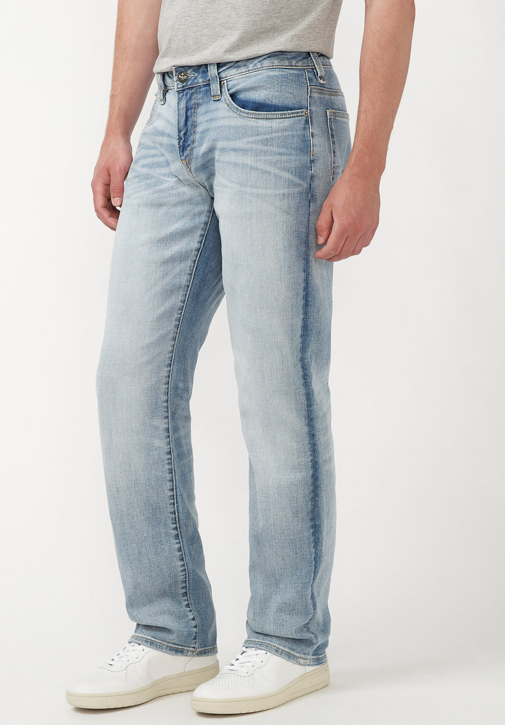 Straight Six Men's Jeans in Crinkled Light Blue – Buffalo Jeans CA
