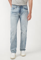 Straight Six Men's Jeans in Crinkled Light Blue - BM22762
