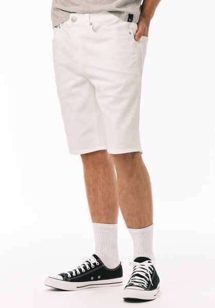 Buffalo David Bitton Slim Parker Men's Denim Shorts White Rinse 