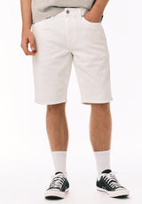 Buffalo David Bitton Slim Parker Men's Denim Shorts White Rinse 