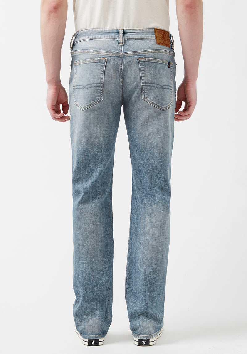 Buffalo David Bitton Straight Six Sanded Wash Authentic Men’s Jeans - BM22913 Color INDIGO