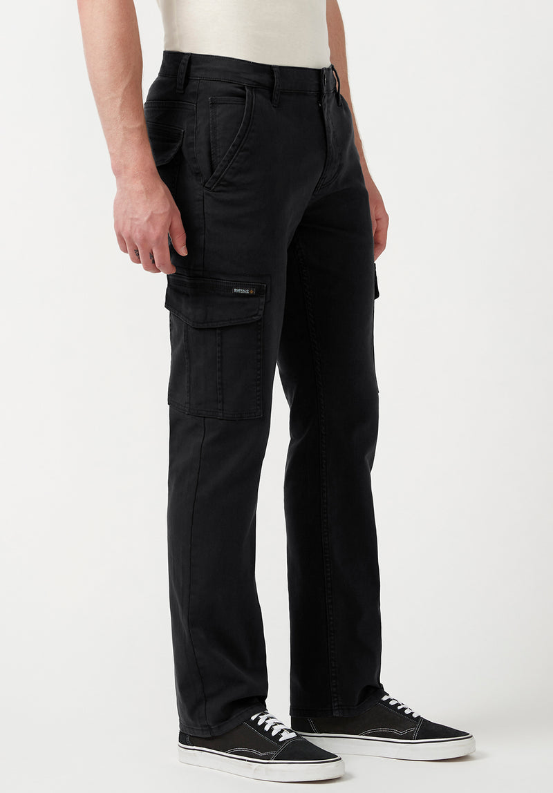 Cargo Joe Men's Straight Leg Pants in Black - BM22929